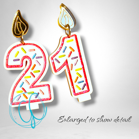 Birthday Candle Earrings