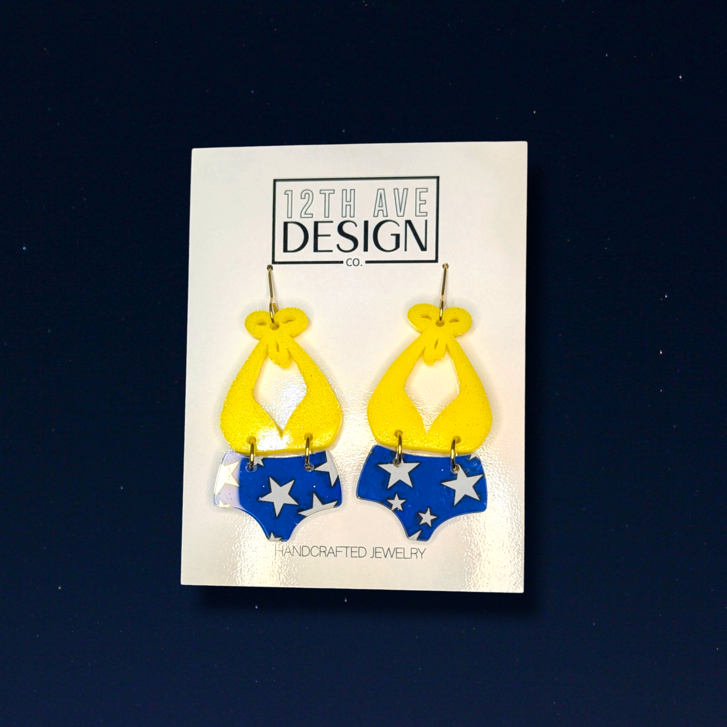 Retro Angel Bikini Earrings