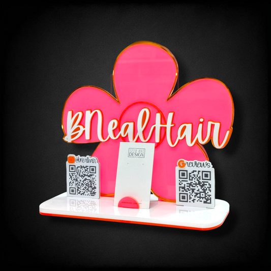 Business QR Countertop Sign