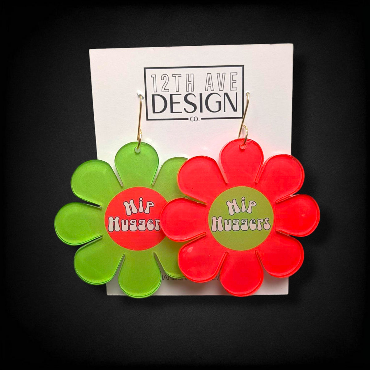 KOHH Logo Daisy Earrings (Christmas Edition)