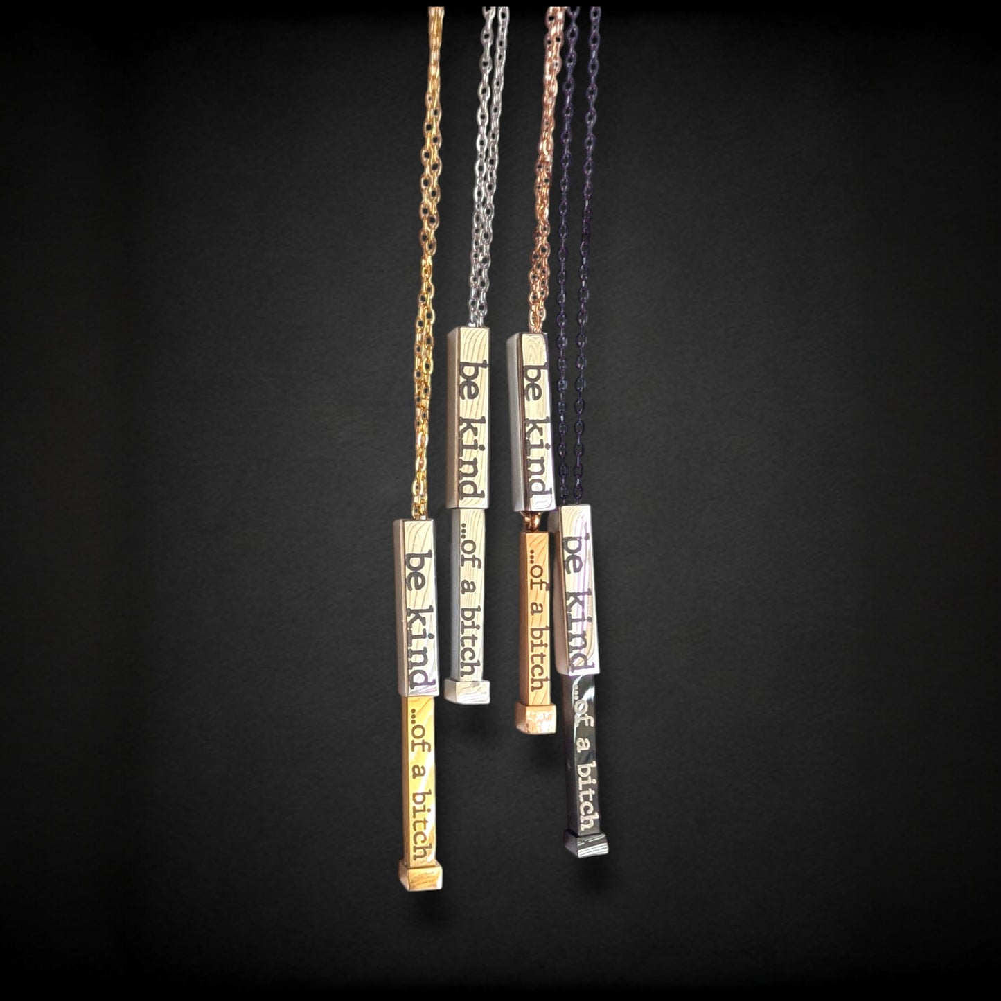 Hidden Message Bar Necklace