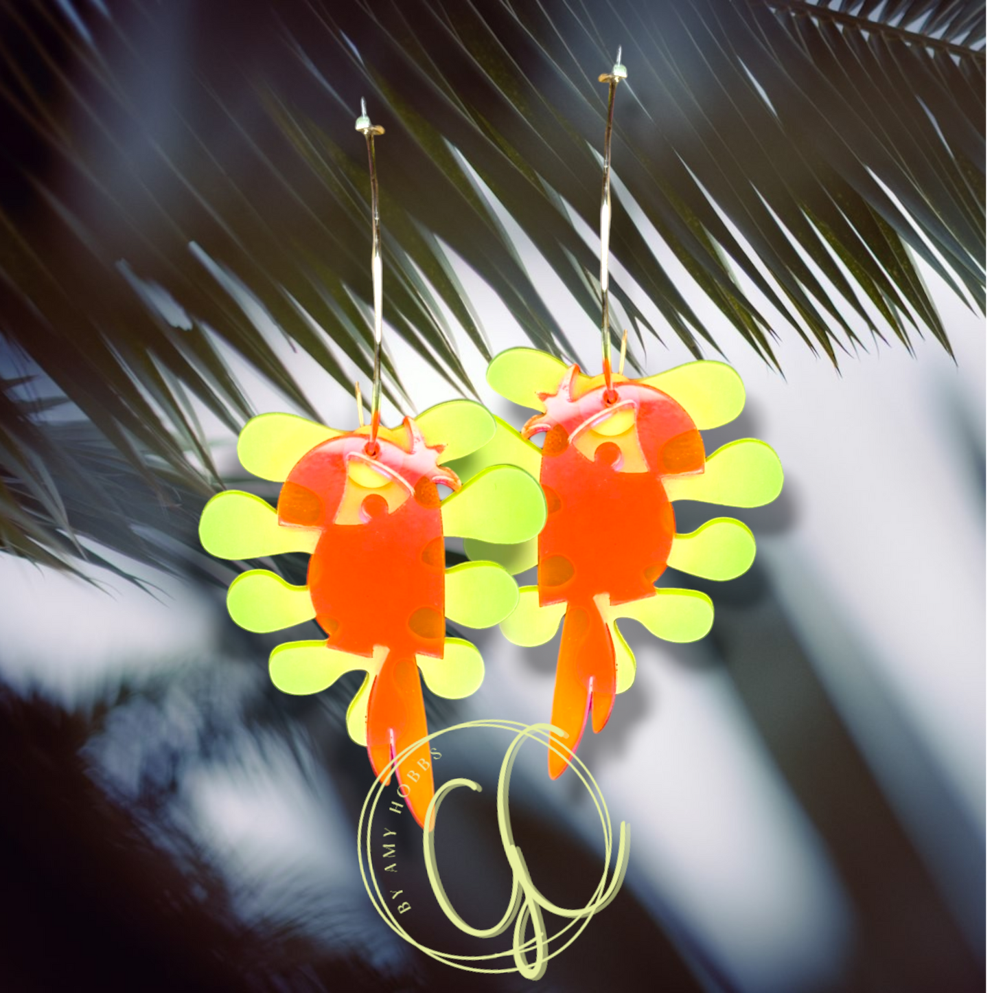 Summer Parrot Earrings