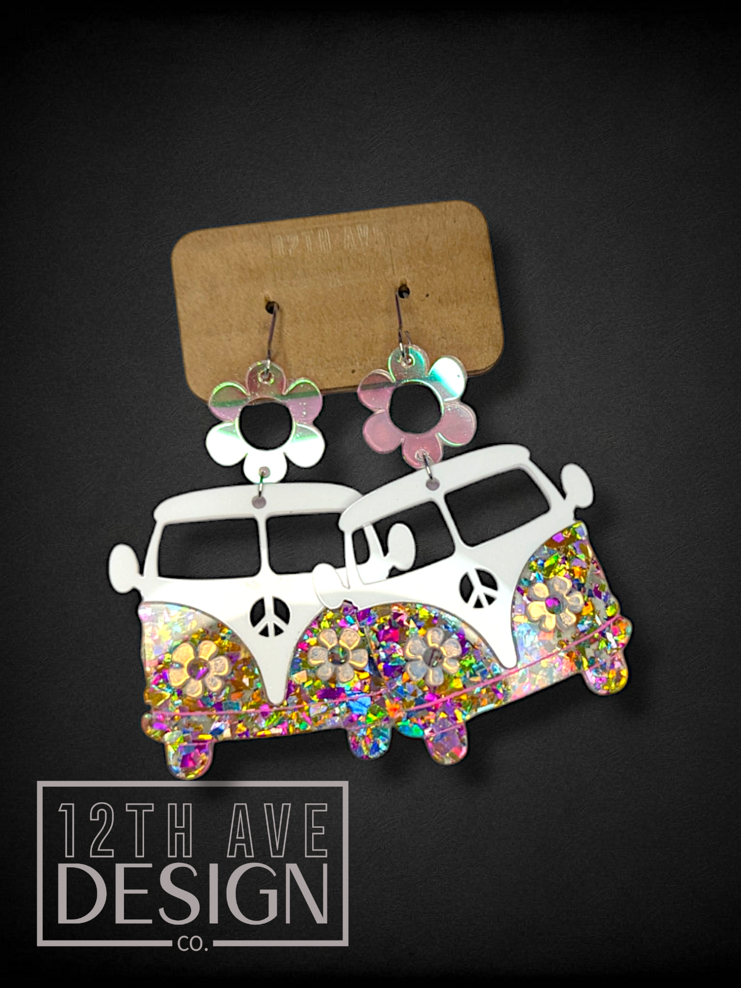 Retro Daisy Bus Earrings