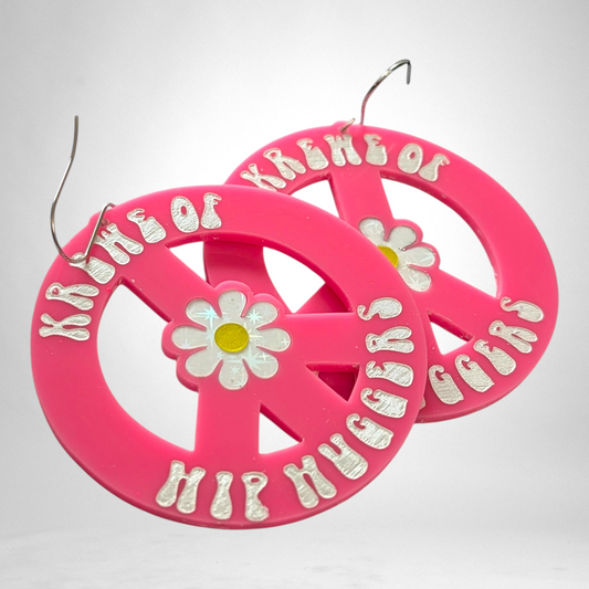 Peace Daisy Bead Earrings