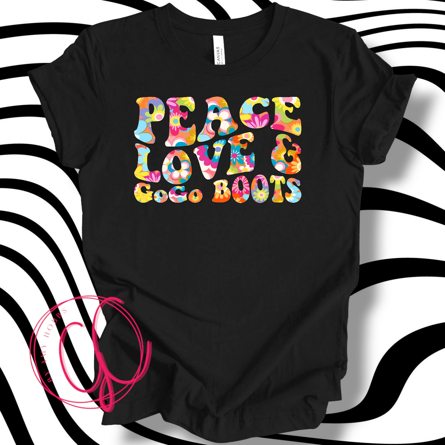 Peace, Love, GoGo Boots Tee