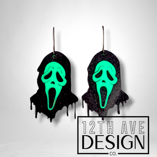 Glow-in-the-Dark Slasher Earrings