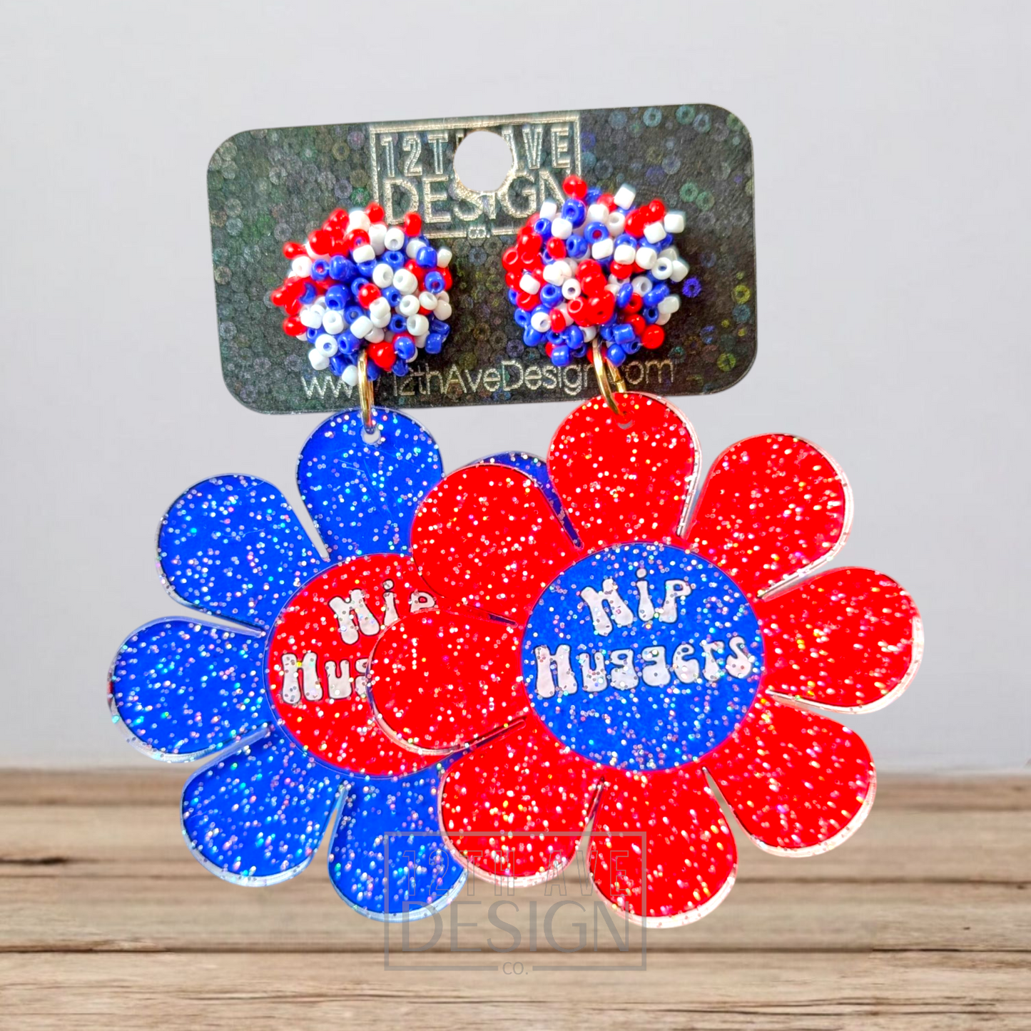 KOHH Logo Earrings (RWB Edition)