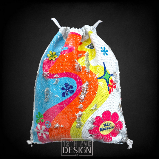 Hip Huggers Flip Sequin Backpack
