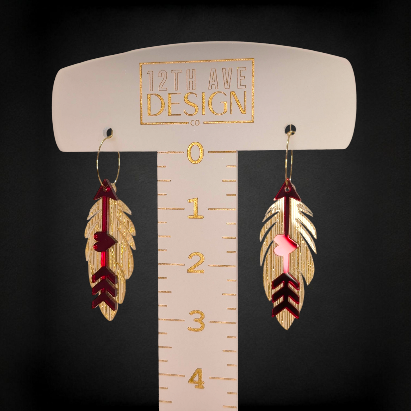 Nole Gang Feather Hoops