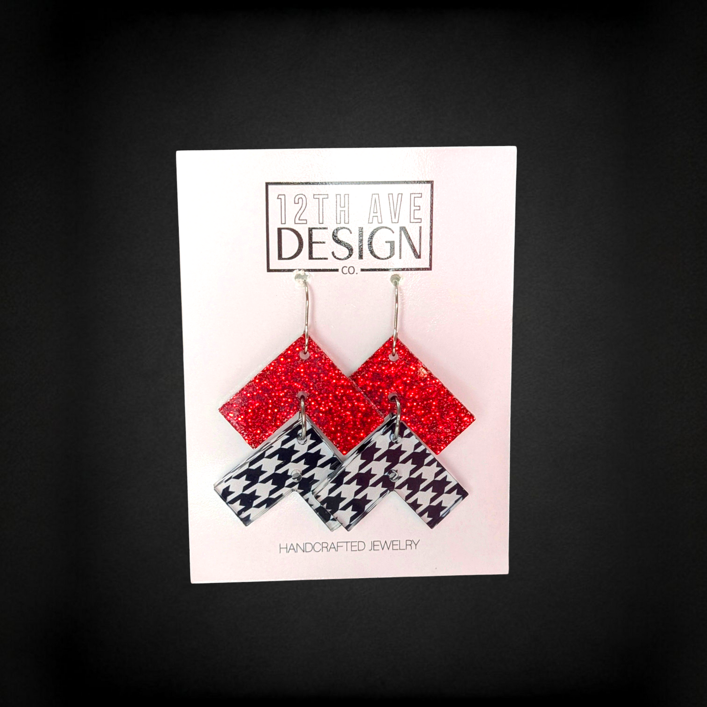 Mascot Chevron Earrings