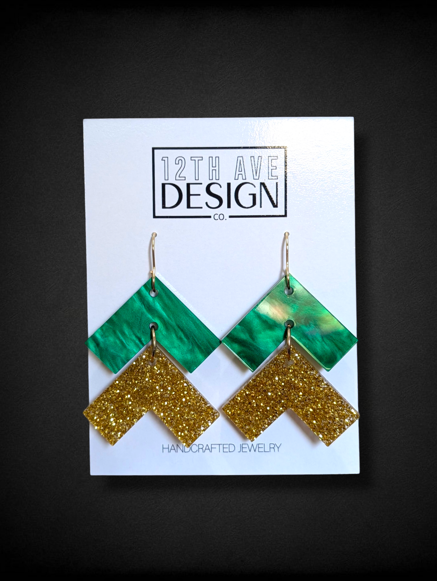 Game Day Chevron Earrings