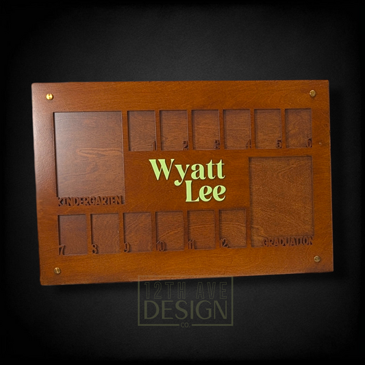 School Years Photo Frame Display (Personalized)