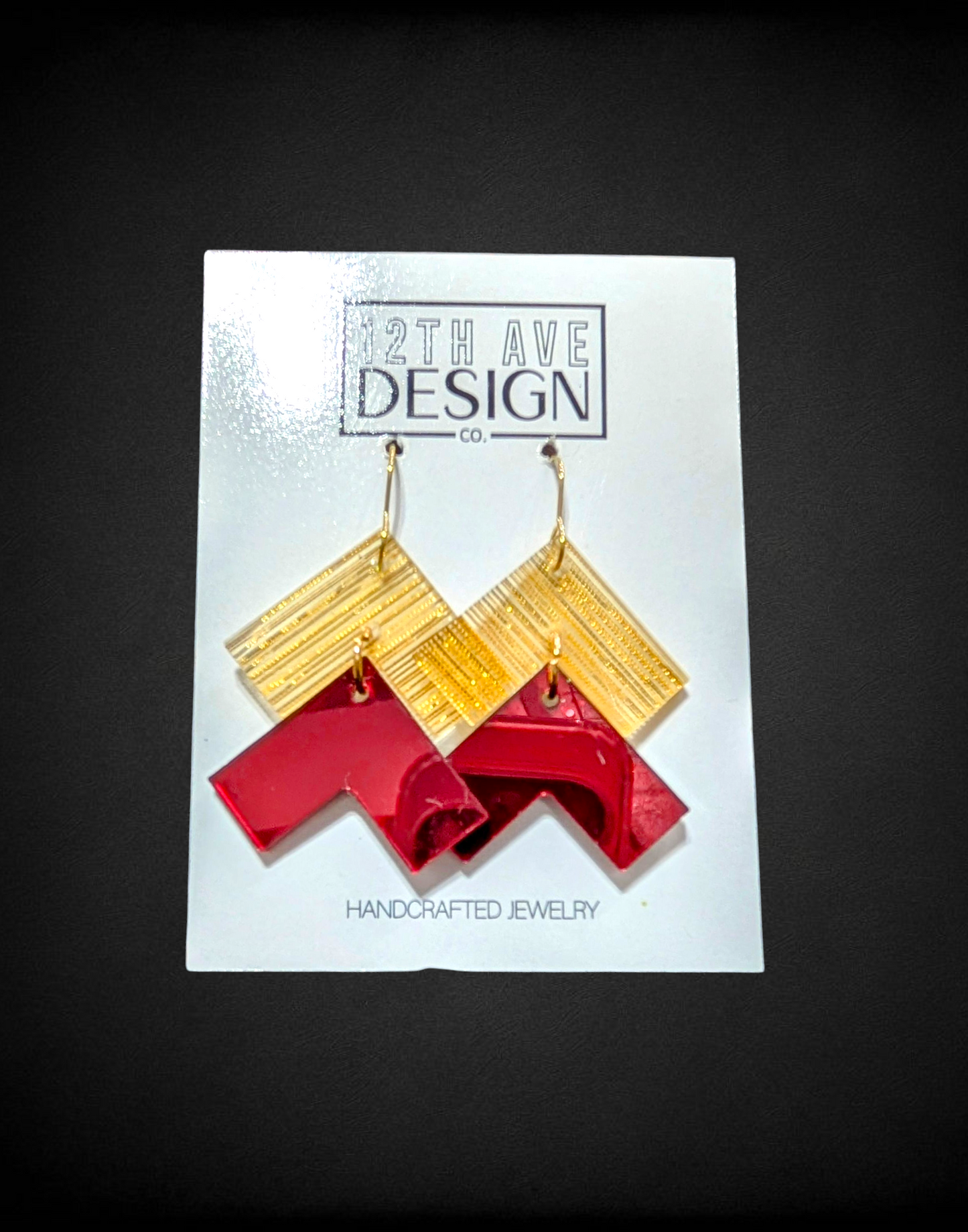 Game Day Chevron Earrings