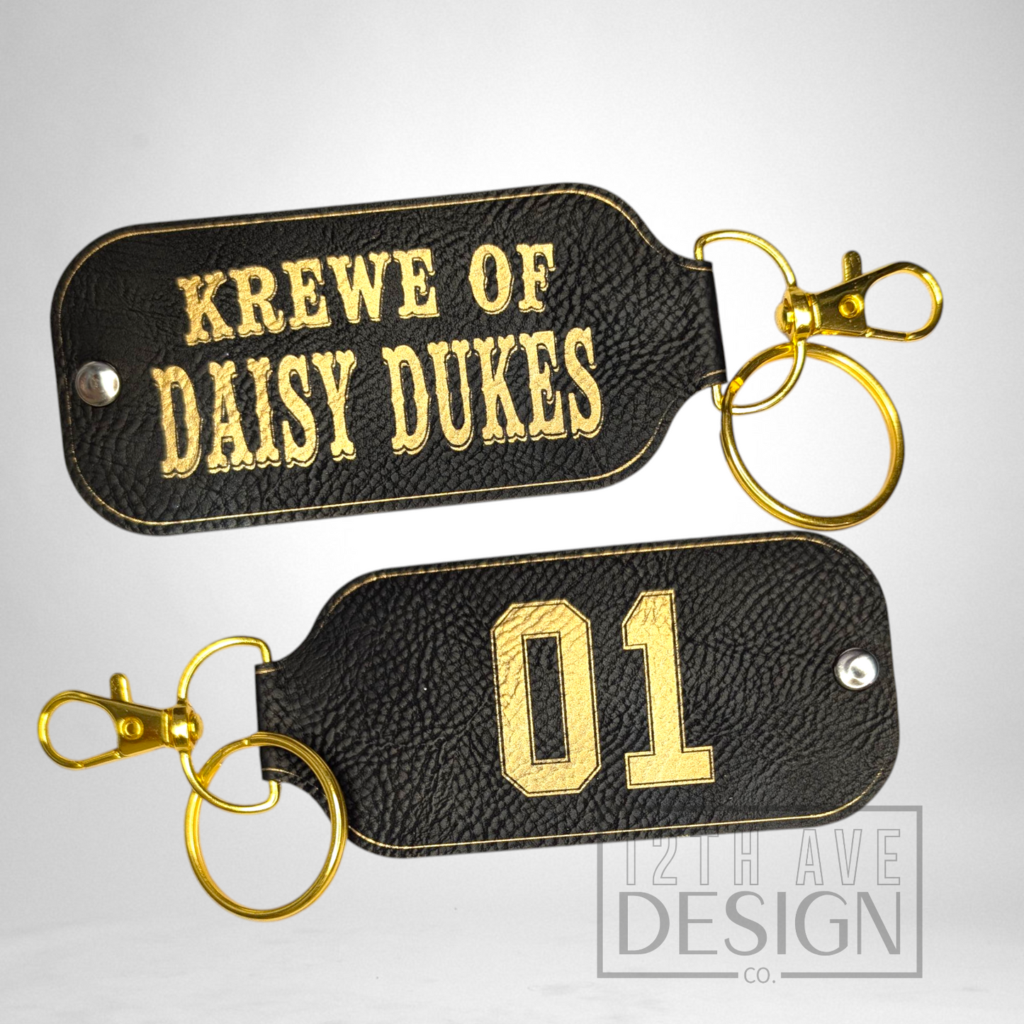 Personalized Leather Keychain