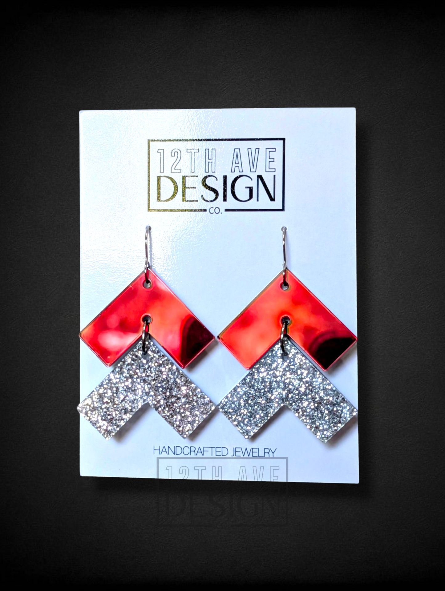 Game Day Chevron Earrings