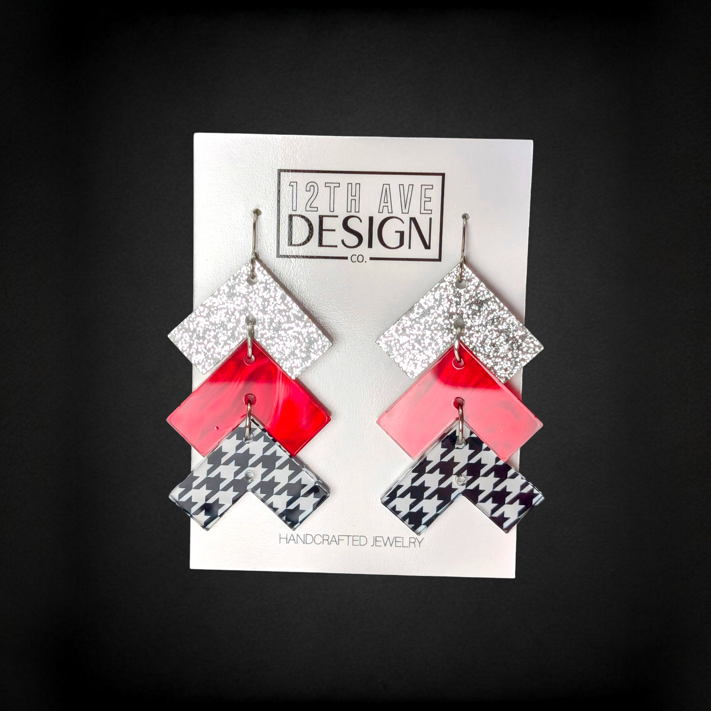 Mascot Chevron Earrings
