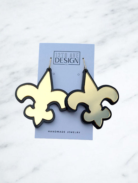 Fleur-de-lis Game Day Earrings