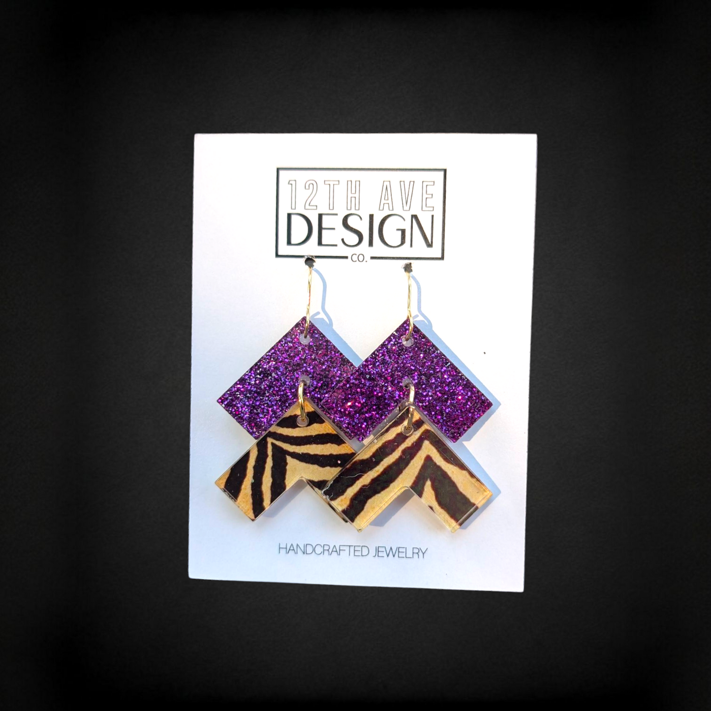 Mascot Chevron Earrings