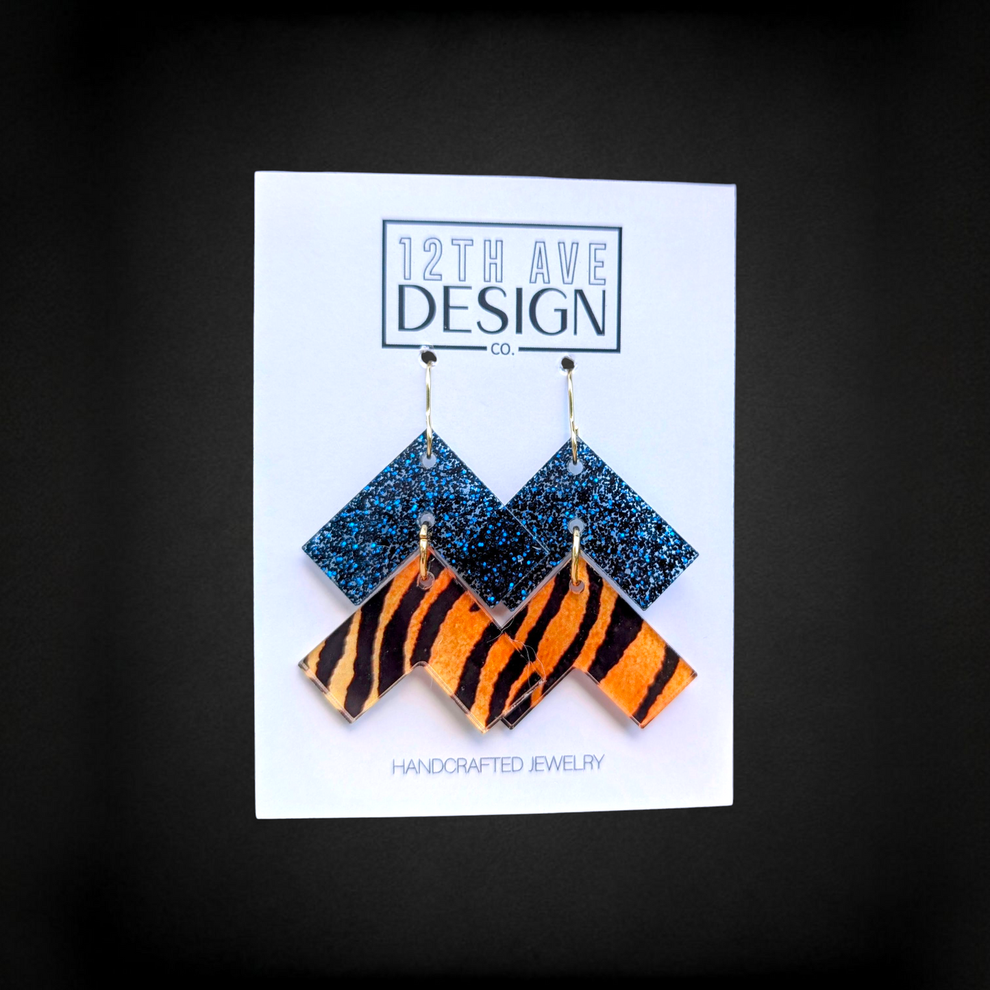 Mascot Chevron Earrings