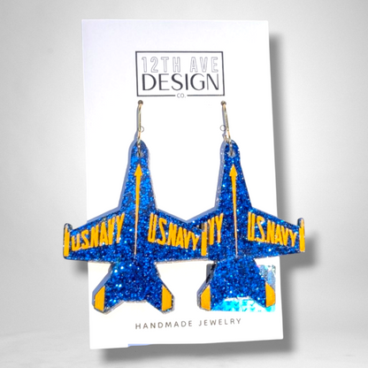 Blue Angels Classic Jet Earring (Small)