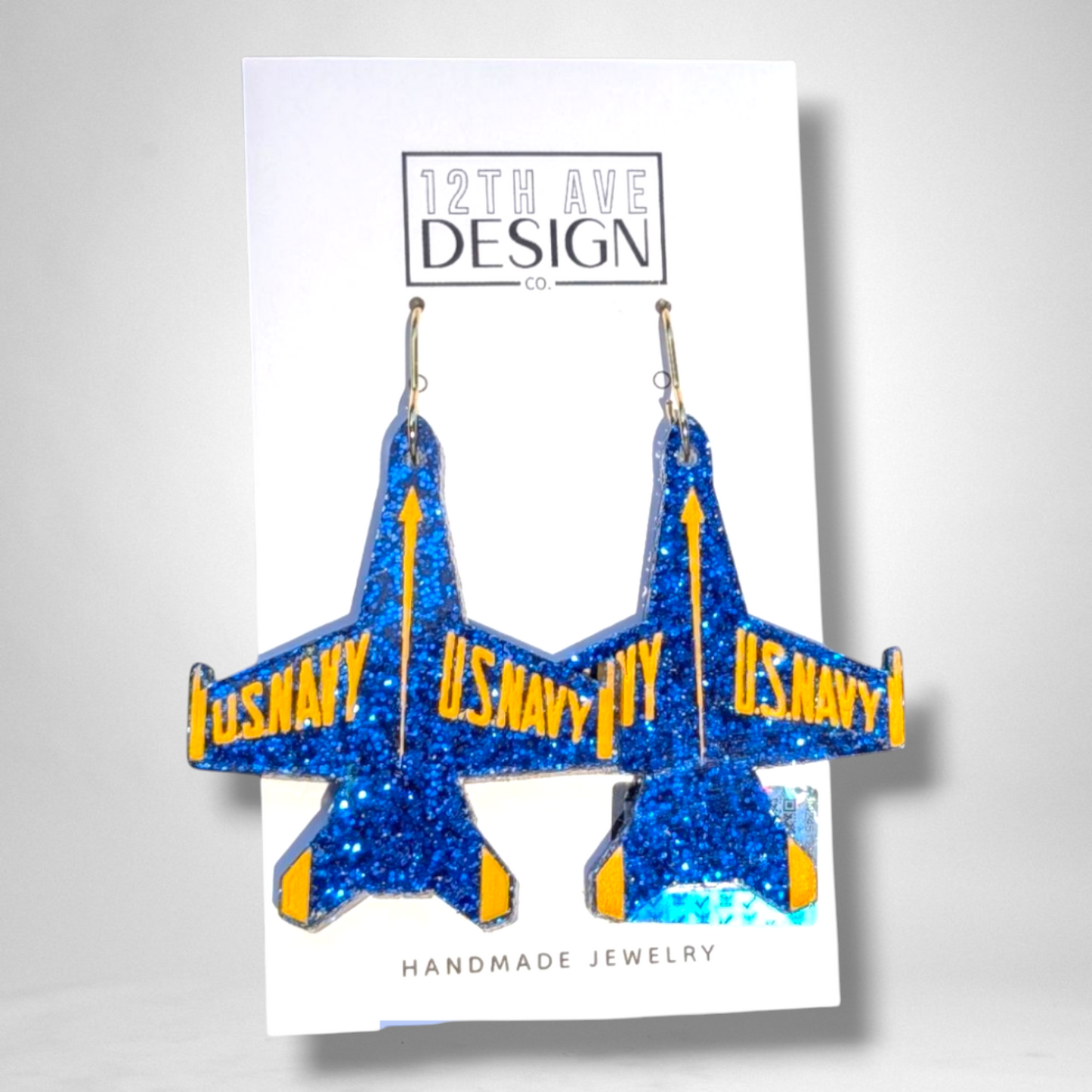 Blue Angels Classic Jet Earring (Large)