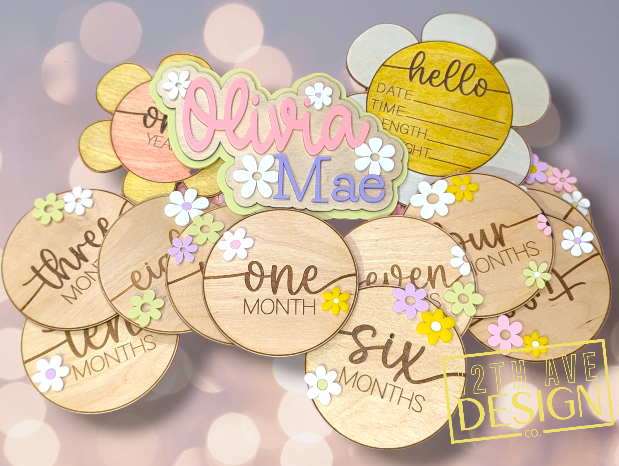 Newborn Age Photo Milestone props