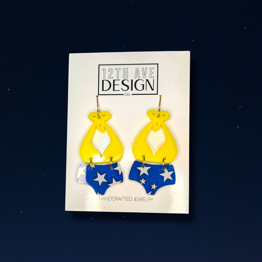 Retro Angel Bikini Earrings