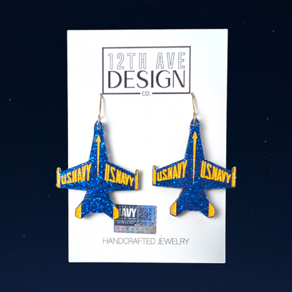 Blue Angels Classic Jet Earring (Small)