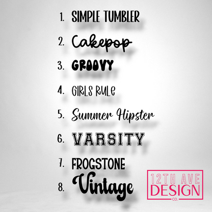 Personalized Stanley Topper