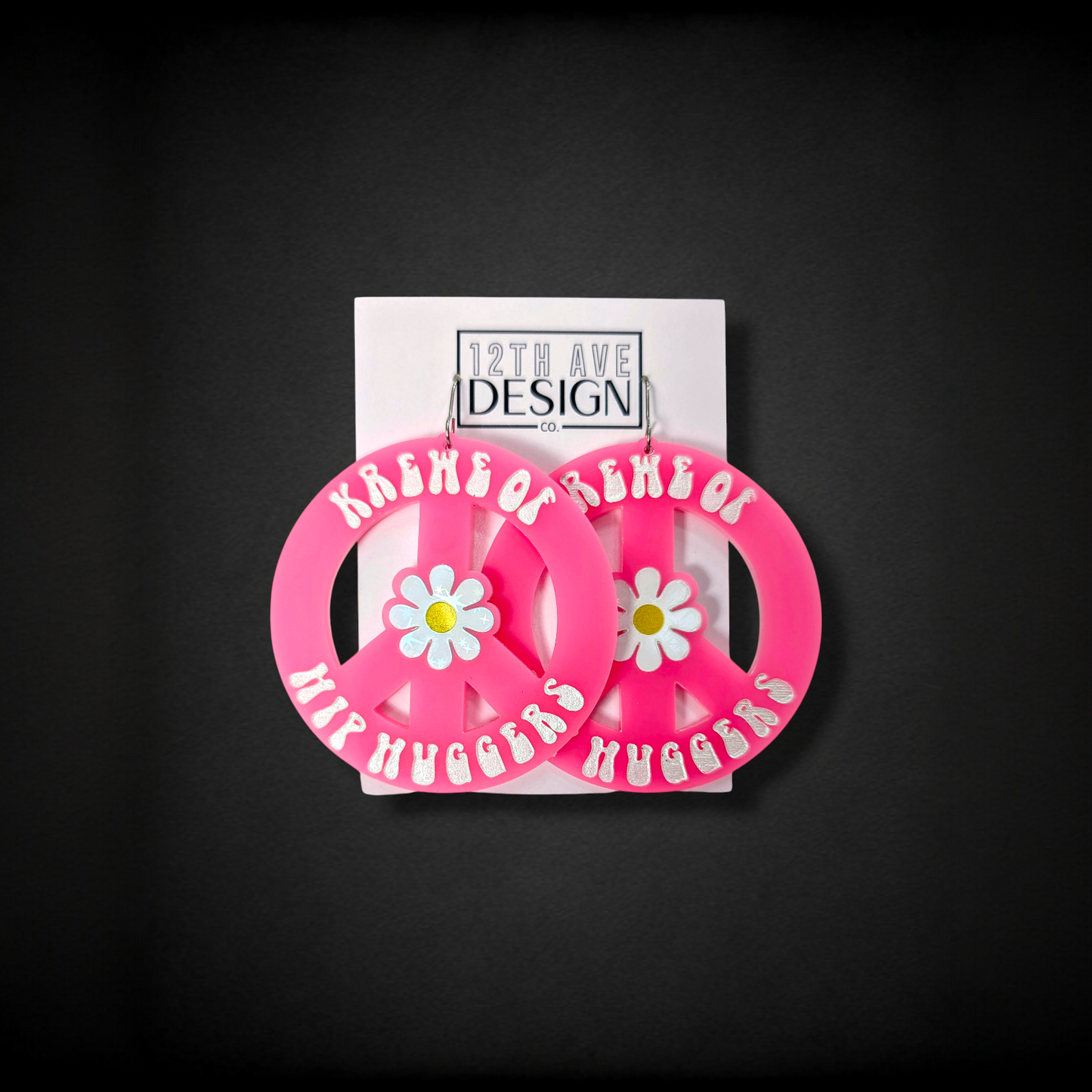 Peace Daisy Bead Earrings