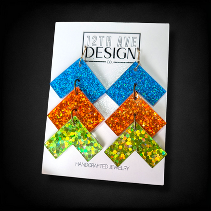 Chevron Trio Earrings