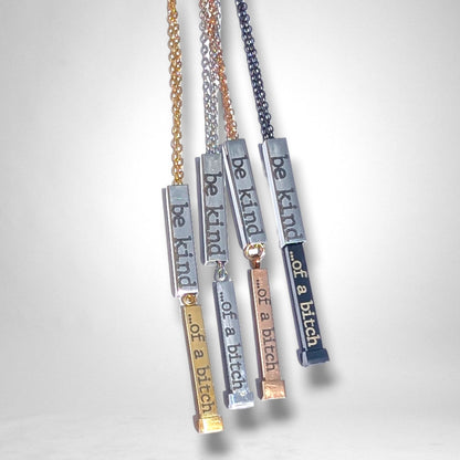 Hidden Message Bar Necklace