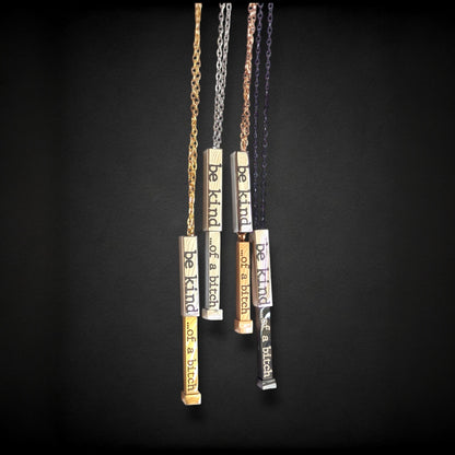 Hidden Message Bar Necklace
