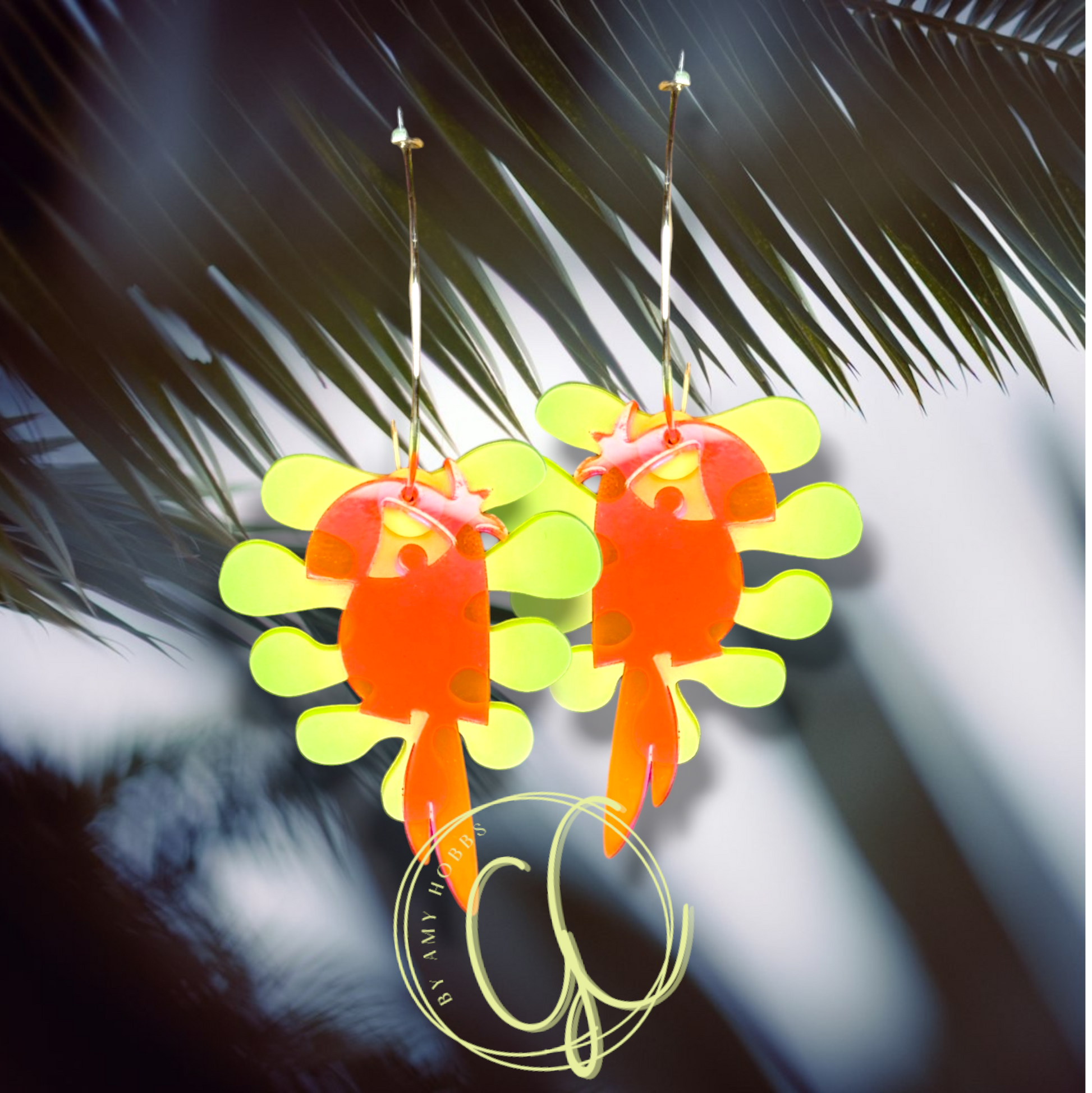 Summer Parrot Earrings