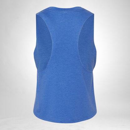 Peace Love Blues Racerback Crop Tank