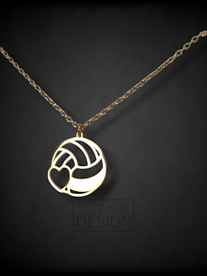 Volleyball Charm Necklace