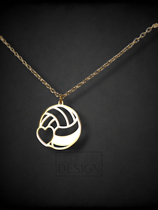 Volleyball Charm Necklace