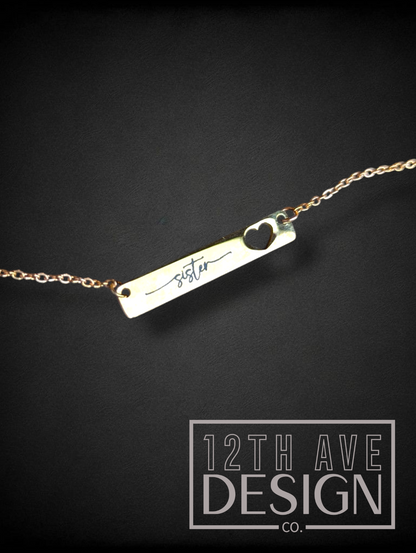 Horizontal Bar ❤️ Necklace