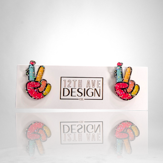 Peace Turkey Stud Earrings
