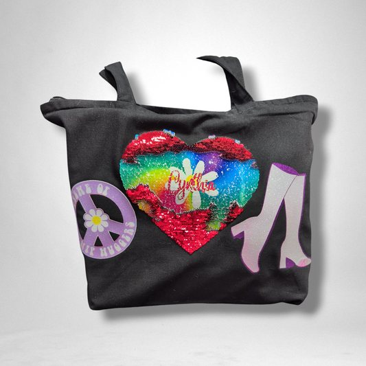 Peace Love Boots Tote