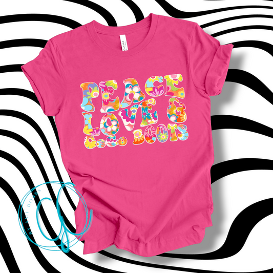 Peace, Love, GoGo Boots Tee