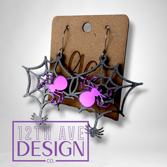 Spider Web Earrings