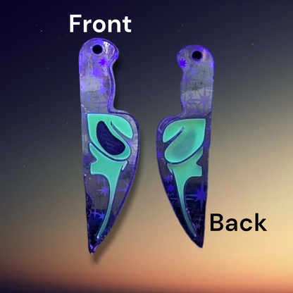 Glow-in-the-Dark Slasher Earrings