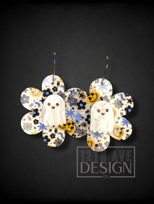 Retro Print Daisies