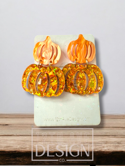 Pumpkin Stack Earrings