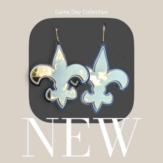 Fleur-de-lis Game Day Earrings