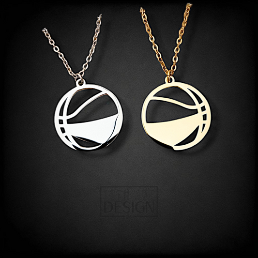 Basketball Charm Necklace