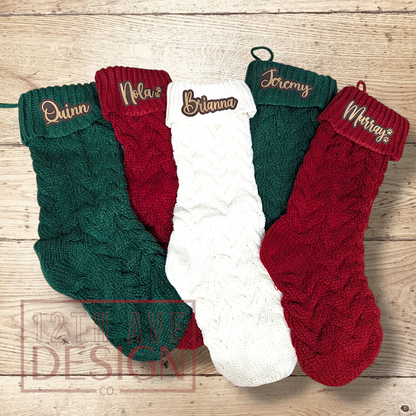 Leather & Knit Stockings