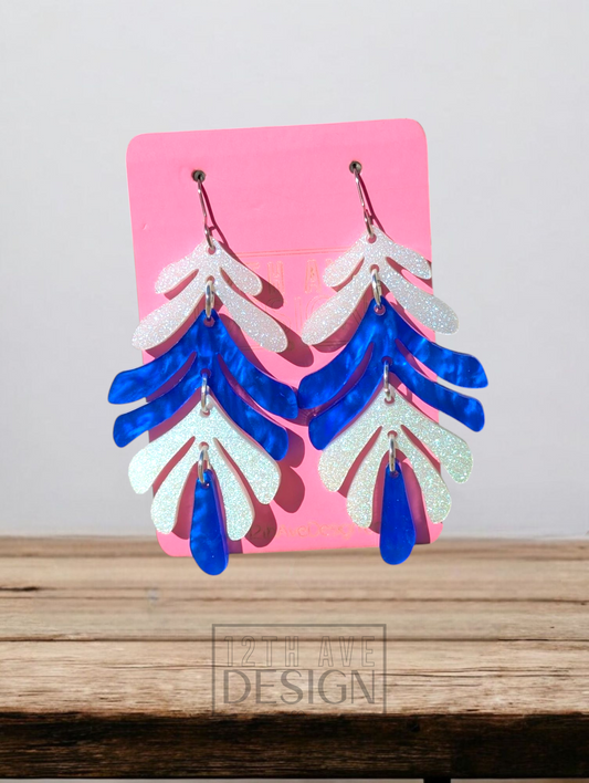 Flowing Feather Earrings
