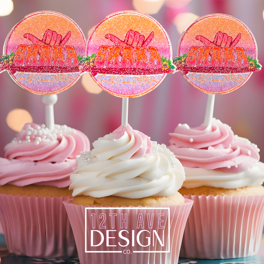 Full Color Custom Image Cupcake Toppers